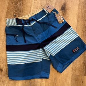 Patagonia Men's Wayfarer Board shorts -  Fitz Stripe: Port Blue